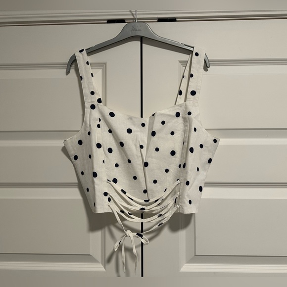 NWT Versona Too Cute Tank White with Dots Size XXL - Picture 1 of 13